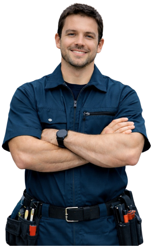 Chimney Cleaning NYC mas crossing arm