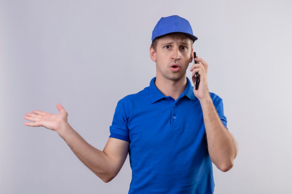Contact Us freshflow duct chimney boy answering phone call wearing blue hat