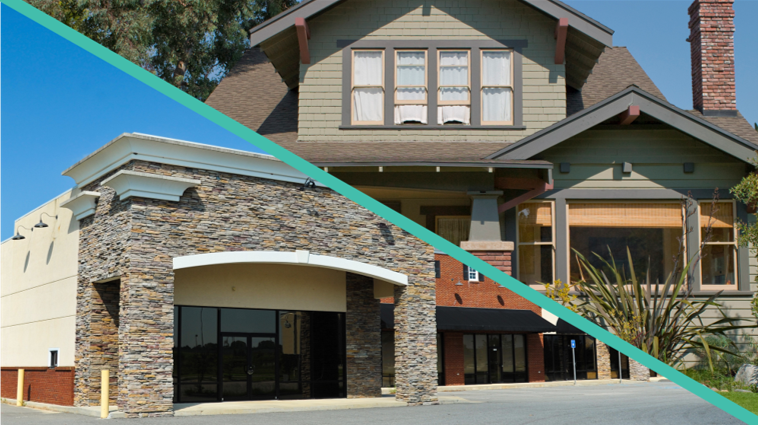 two different house image